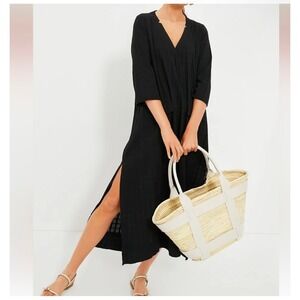 Pomander Place Carolina Caftan Dress Black Small
